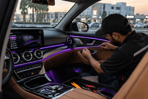 Car Ambient Lights Installation